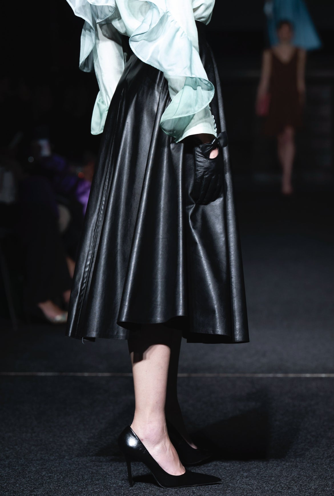 Midi Skirt - Faux Leather