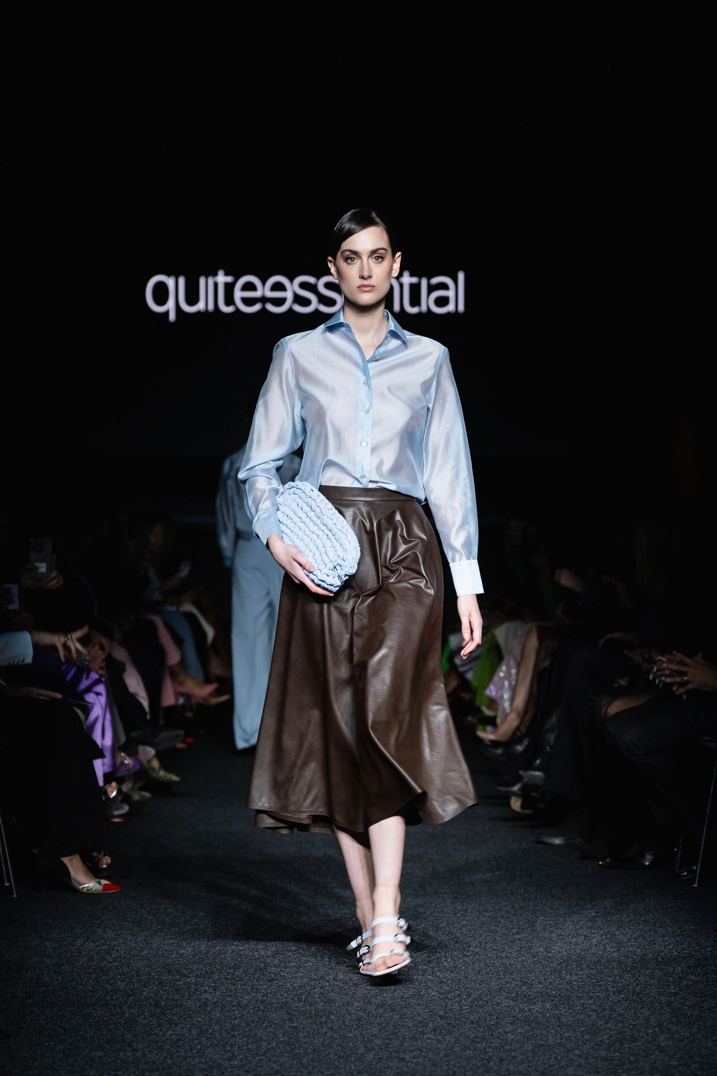 Midi Skirt - Faux Leather