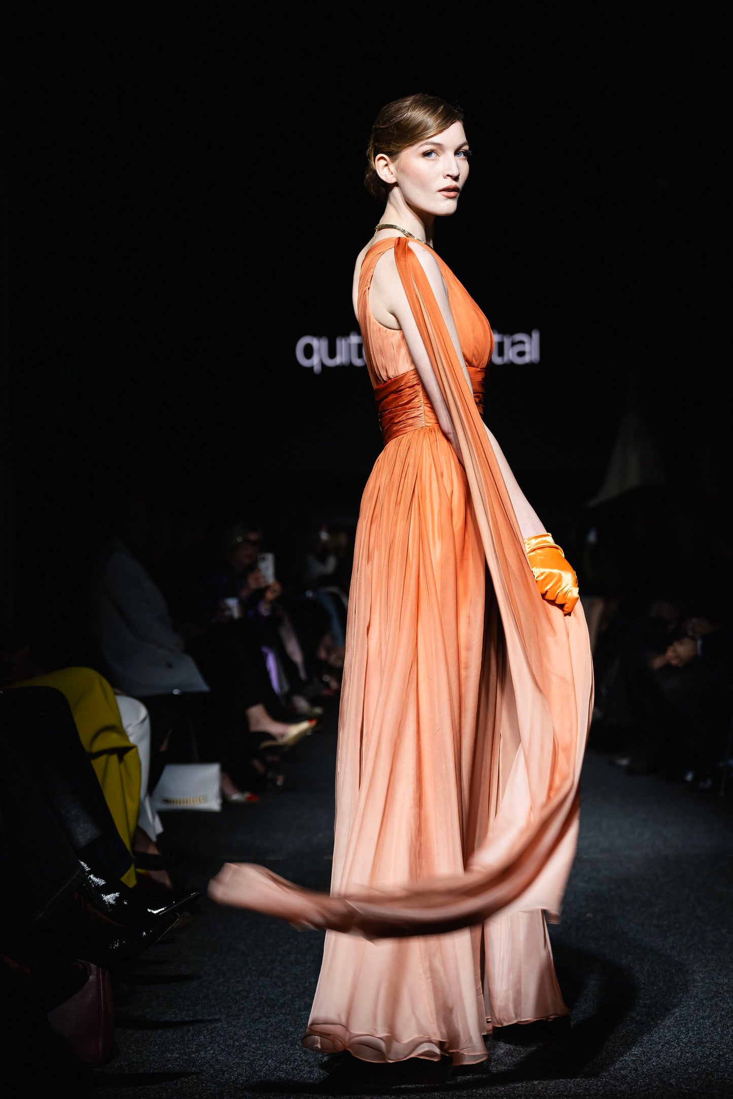 One Shoulder Dress - Georgette