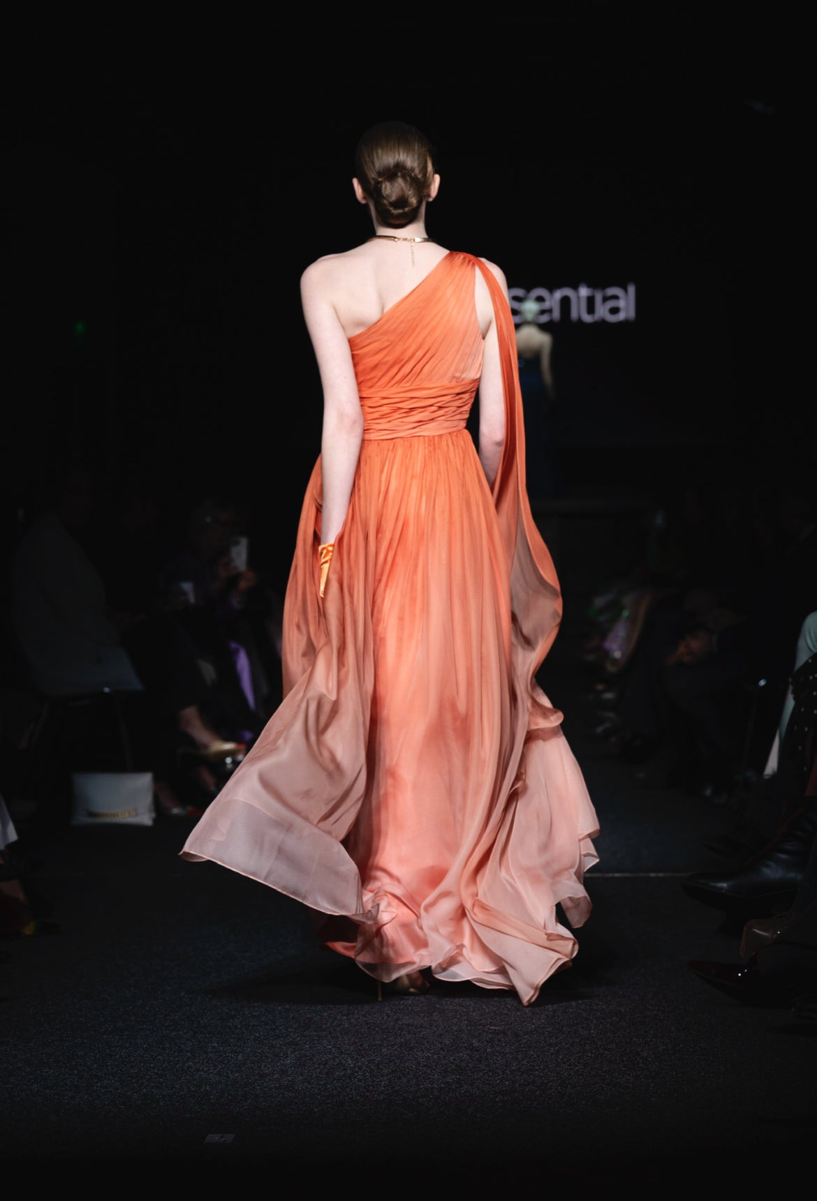 One Shoulder Dress - Georgette